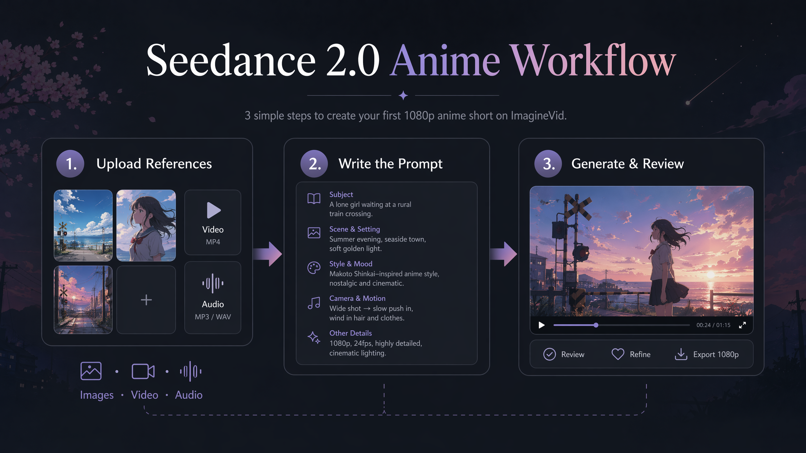 How to Create Seedance 2.0 1080p Anime Shorts | ImagineVid